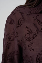 Floklu Gömlek Kahve