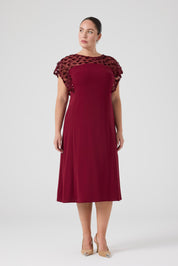 Payet Garnili A Form Elbise Bordo