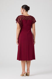 Payet Garnili A Form Elbise Bordo