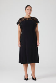 Payet Garnili A Form Elbise Siyah