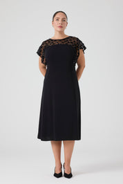 Payet Garnili A Form Elbise Siyah