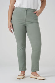 Dar Paça Pantolon Yeşil