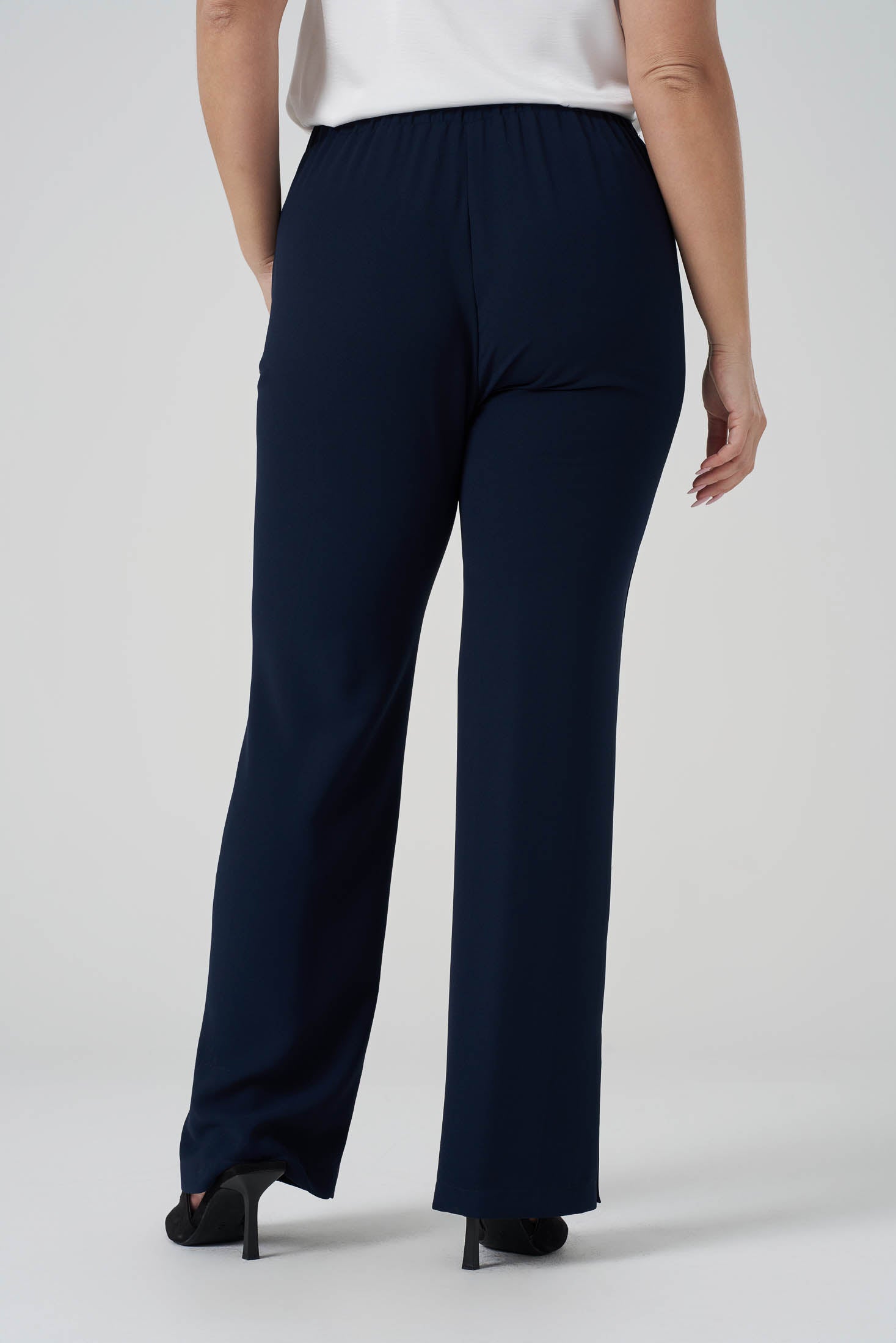 Beli Lastikli Çımalı Pantolon Lacivert