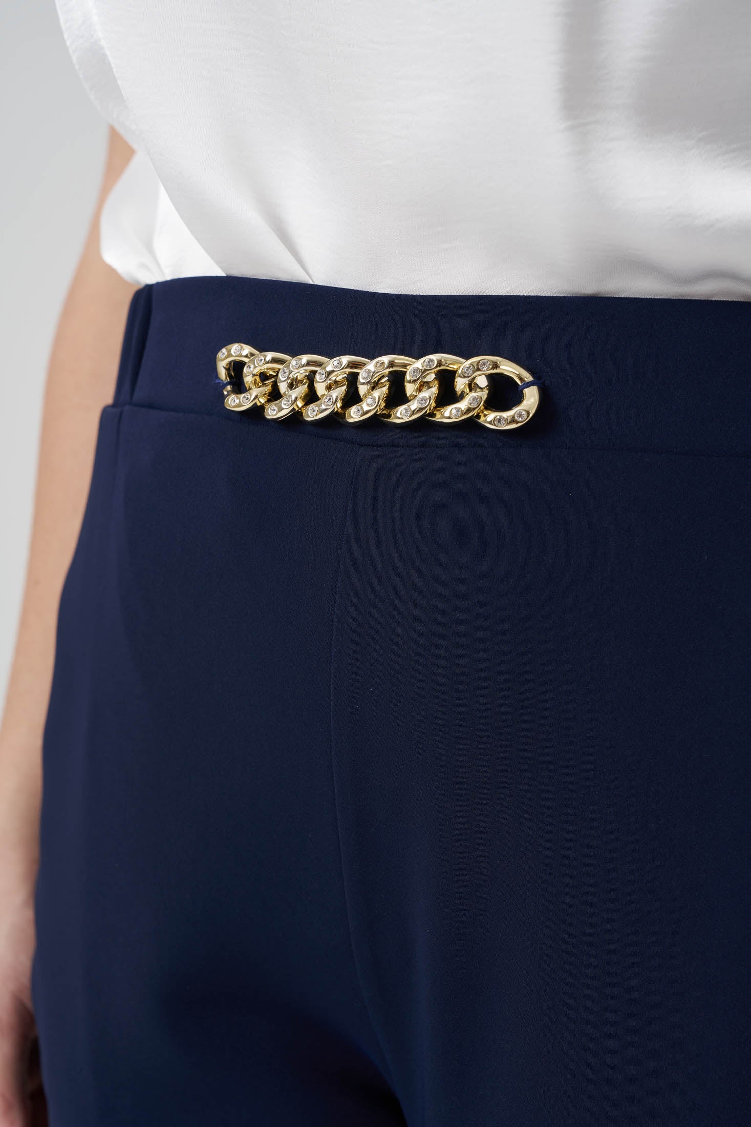 Zincir Aksesuarlı  Pantolon Lacivert