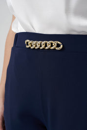 Zincir Aksesuarlı  Pantolon Lacivert