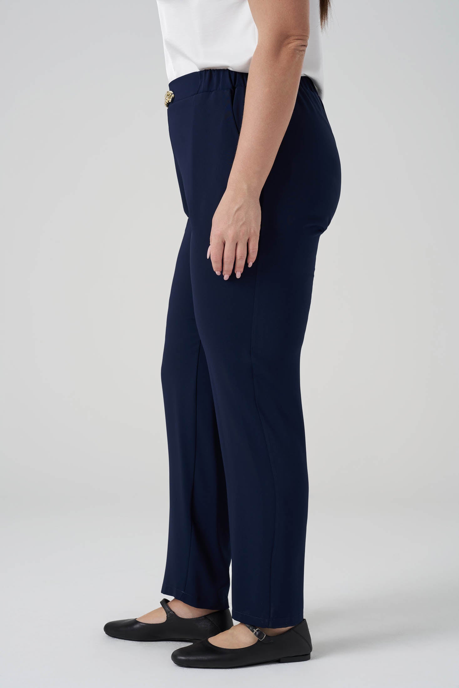 Zincir Aksesuarlı  Pantolon Lacivert