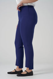 Paça Detaylı Pantolon Açık Lacivert