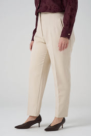 Pensli Havuç Pantolon Bej