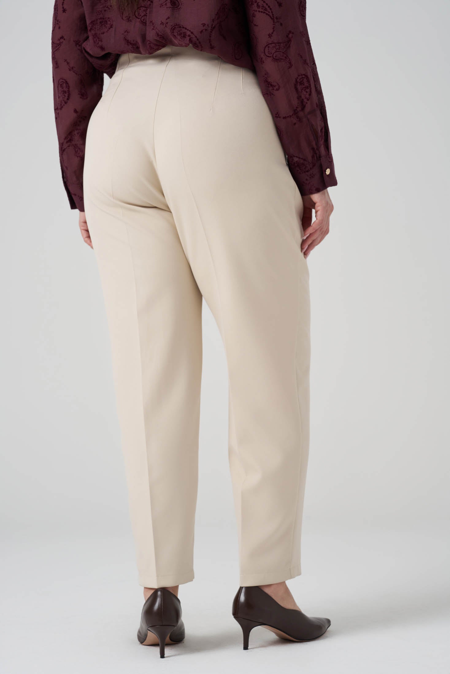 Pensli Havuç Pantolon Bej