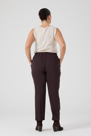 Beli Lastikli Jogger Pantolon Kahve