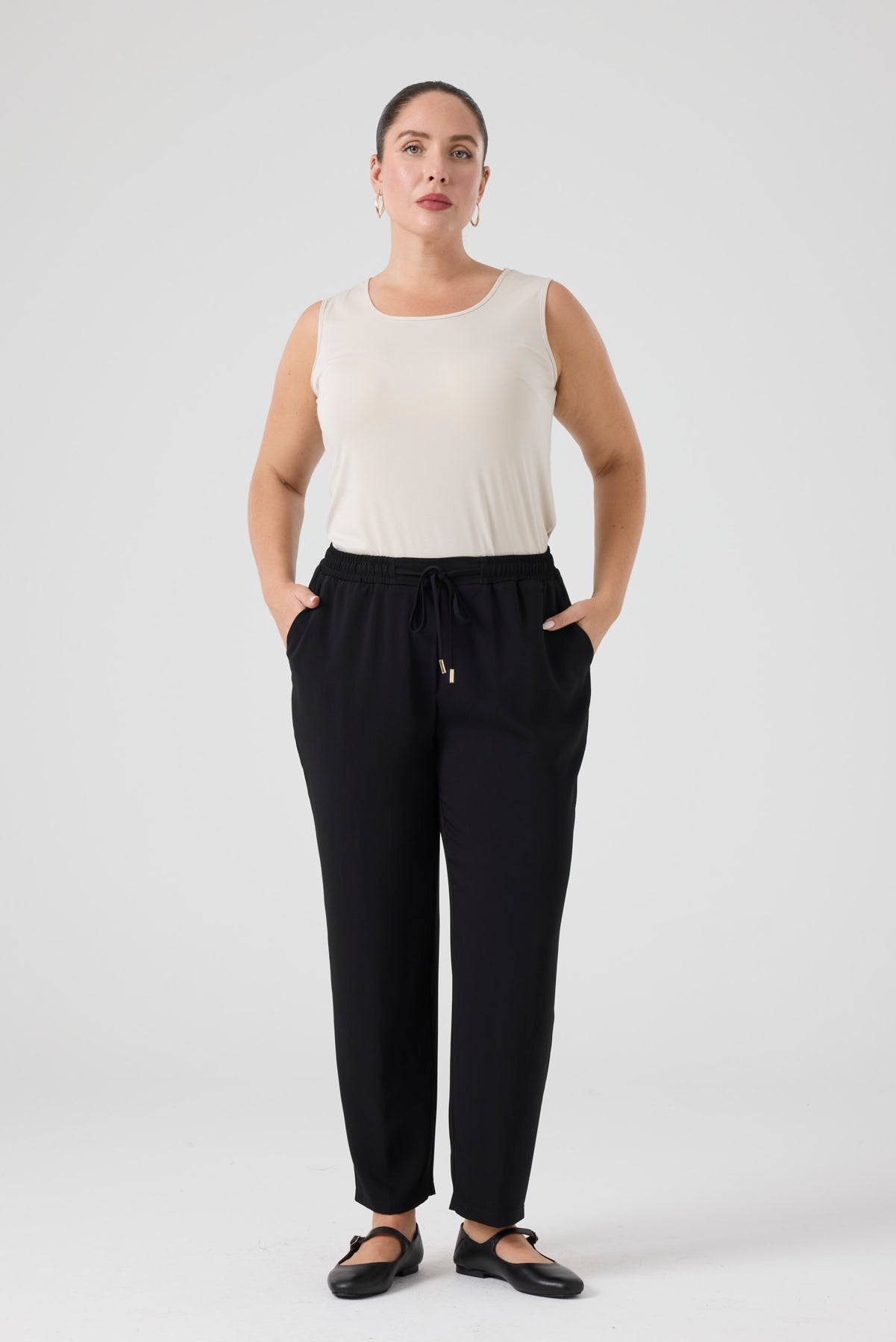 Beli Lastikli Jogger Pantolon Siyah