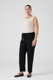 Beli Lastikli Jogger Pantolon Siyah