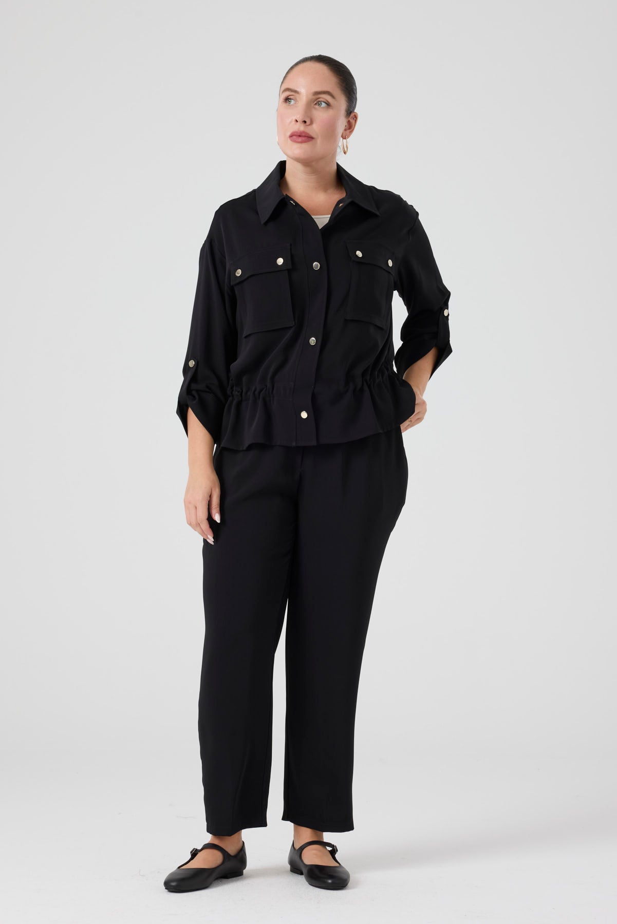 Beli Lastikli Jogger Pantolon Siyah