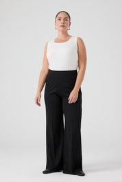 Pensli Örme Pantolon Siyah