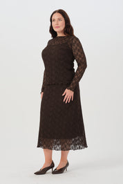 Dantel Etek Kahve