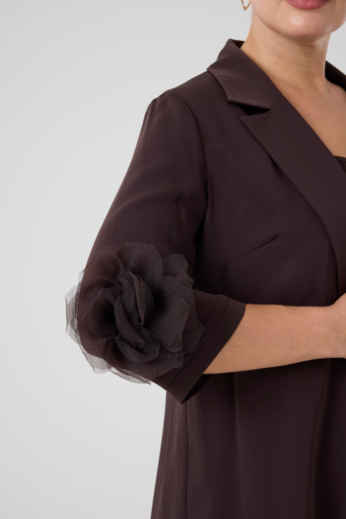 Ceket Pantolon Üçlü Takım Kahve