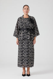 Yakma Saten İkili takım Bej