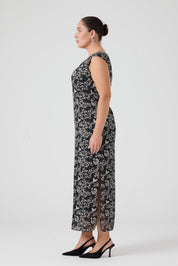 Yakma Saten İkili takım Bej