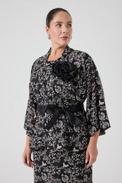 Yakma Saten İkili takım Bej