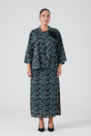 Yakma Saten İkili Takım Yeşil