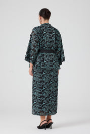 Yakma Saten İkili Takım Yeşil