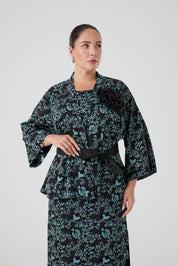 Yakma Saten İkili Takım Yeşil