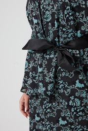 Yakma Saten İkili Takım Yeşil