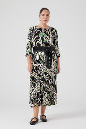 Eteği Piliseli Floş Viskon Takım Siyah