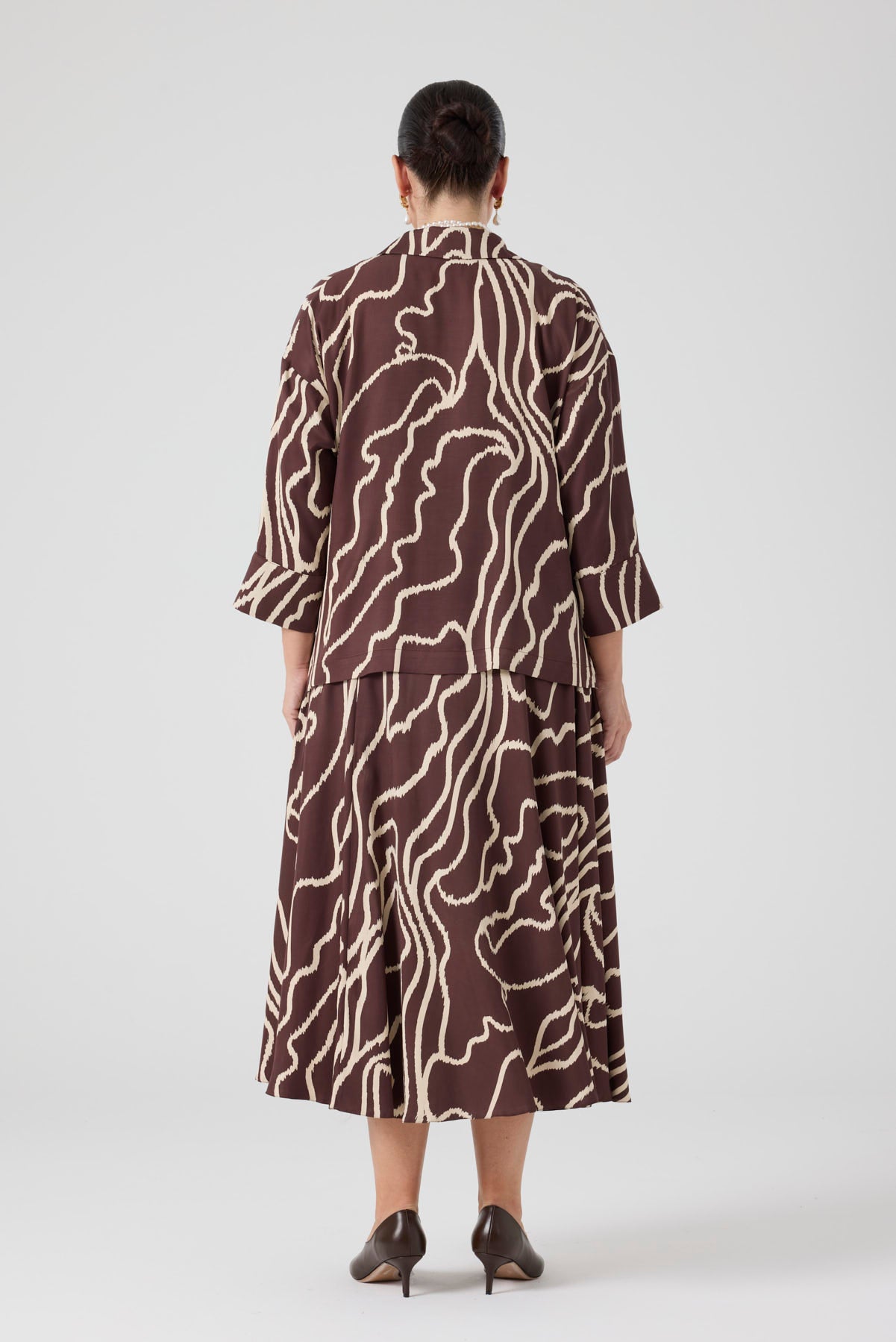 Desenli Üçlü Takım Kahve