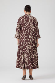 Desenli Üçlü Takım Kahve