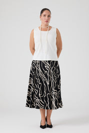 Desenli Üçlü Takım Siyah