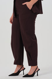 Gabardin İkili Takım Mürdüm