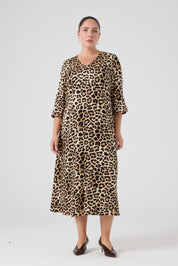 Leopar Maxi Boy Elbise