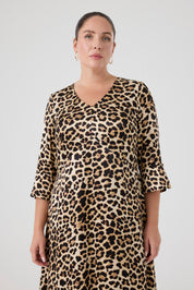Leopar Maxi Boy Elbise