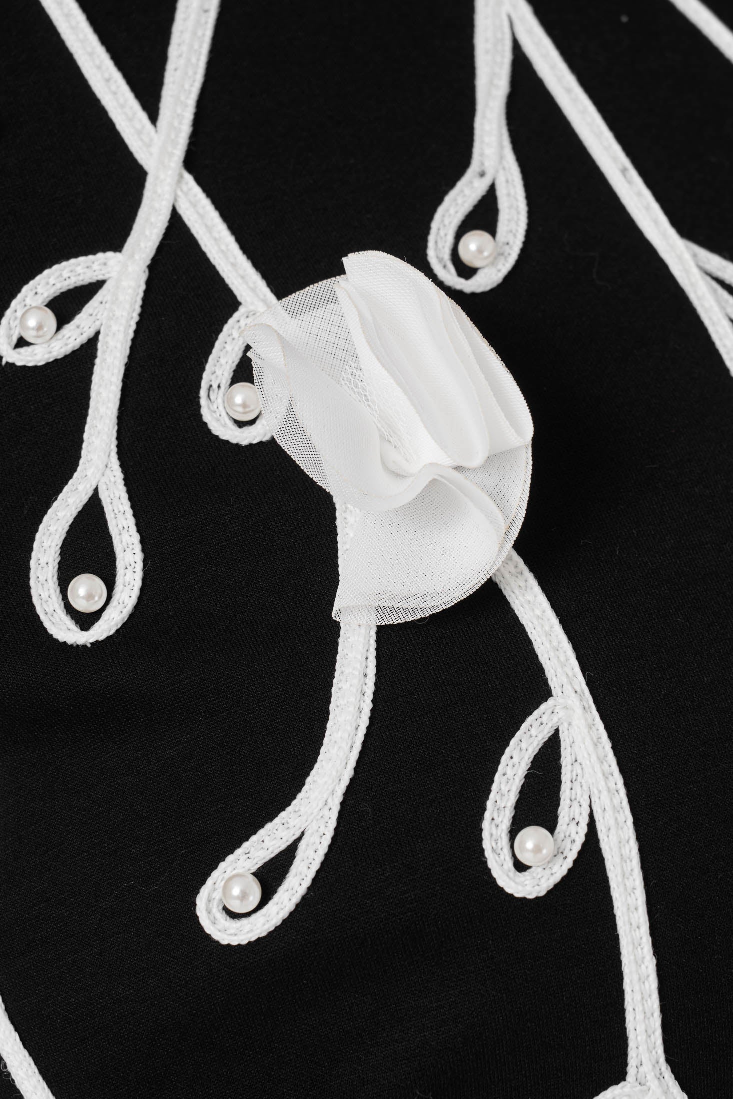 Nakış ve İşleme Detaylı Elbise Siyah