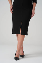 Yaka Detaylı işlemeli Elbise Siyah