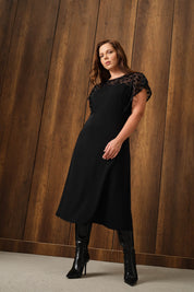 Payet Garnili A Form Elbise Siyah