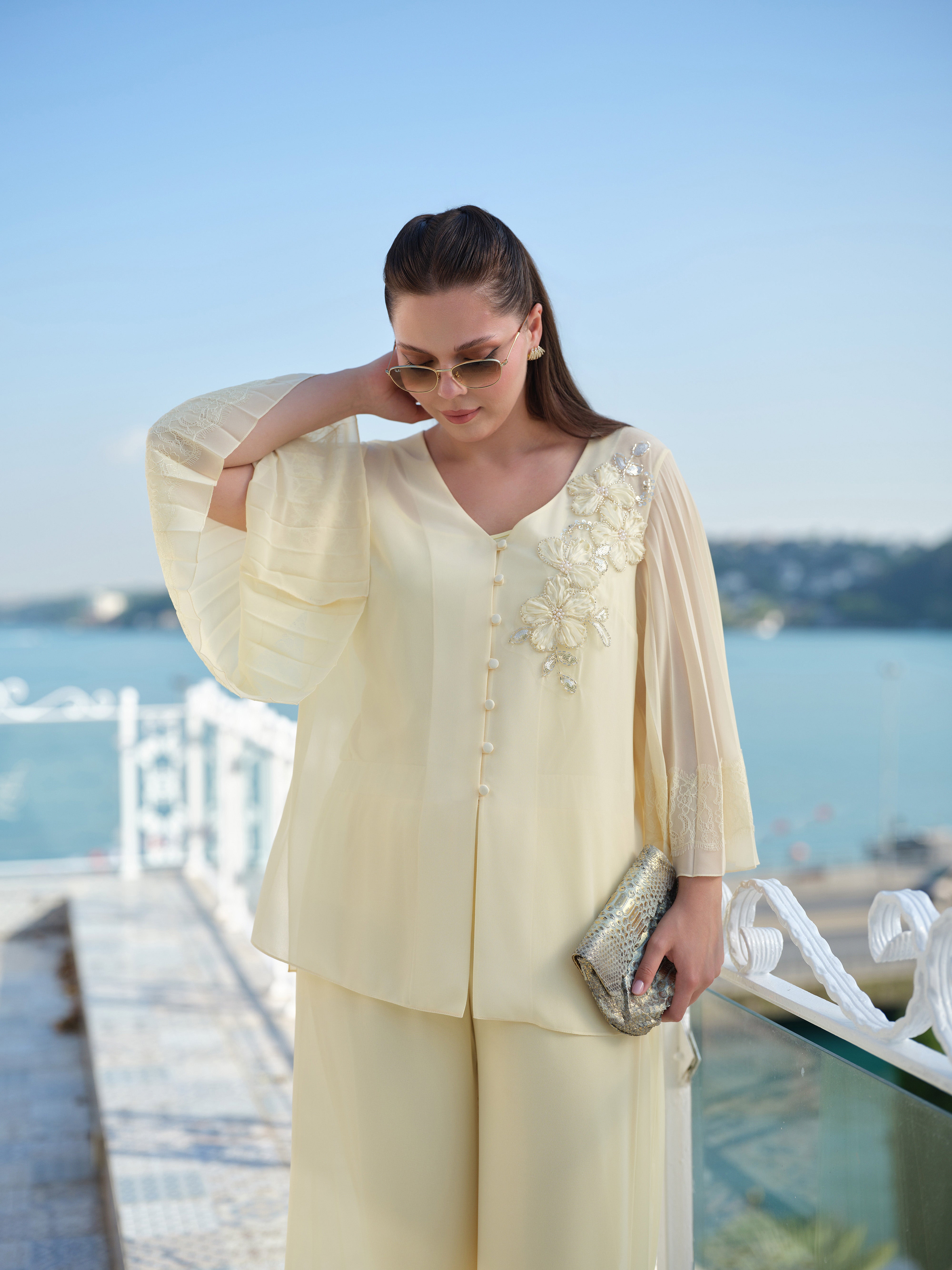 Pilise ve İşleme Detaylı Abiye Takım - ÖN SİPARİŞ