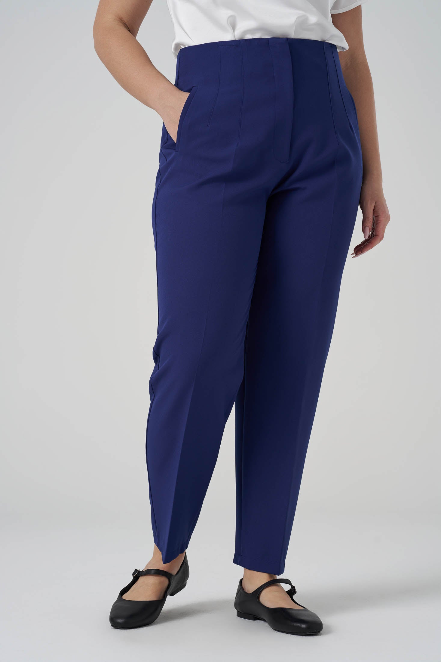 Pensli Havuç Pantolon Açık Lacivert