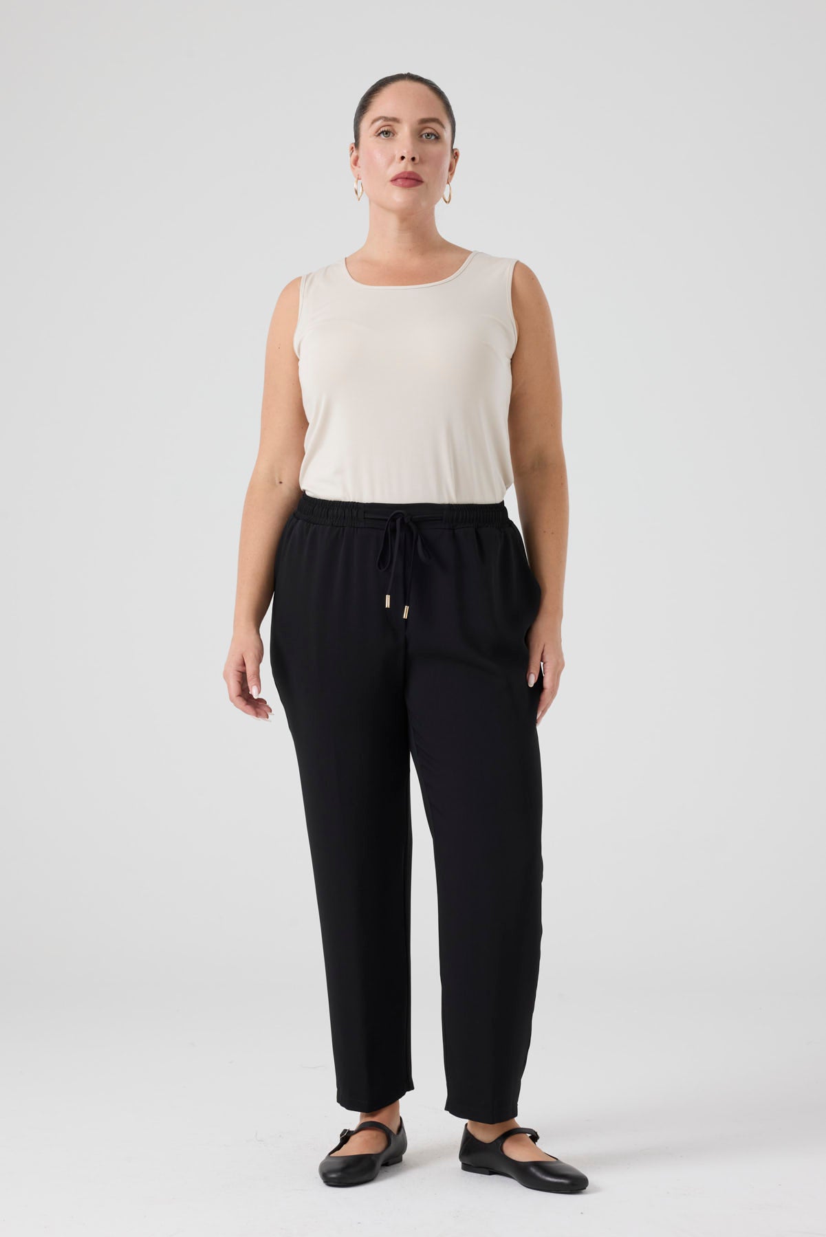 Beli Lastikli Jogger Pantolon Siyah